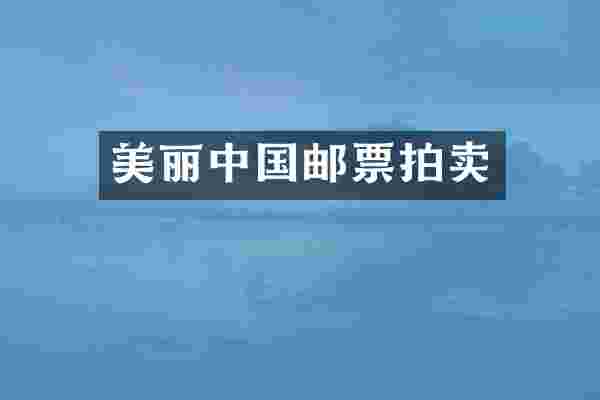 美丽中国邮票拍卖