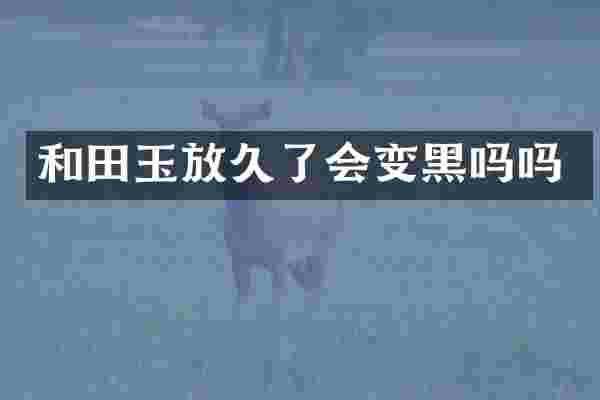 和田玉放久了会变黑吗吗