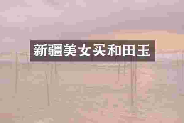 新疆买和田玉