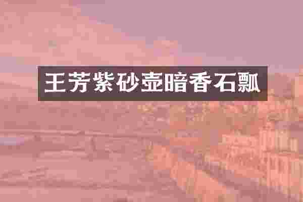 王芳紫砂壶暗香石瓢