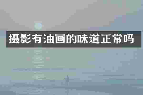 摄影有油画的味道正常吗