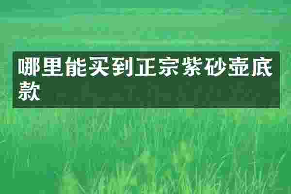 正宗紫砂壶底款