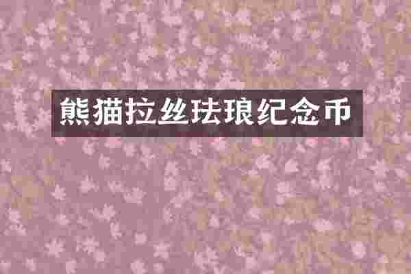 熊猫拉丝珐琅纪念币