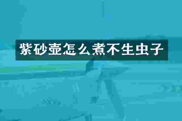 紫砂壶怎么煮不生虫子