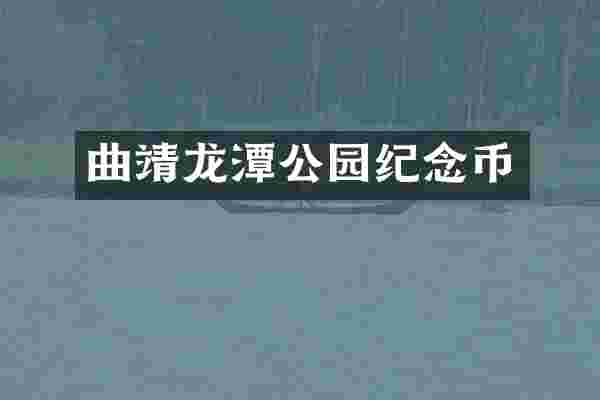 曲靖龙潭公园纪念币