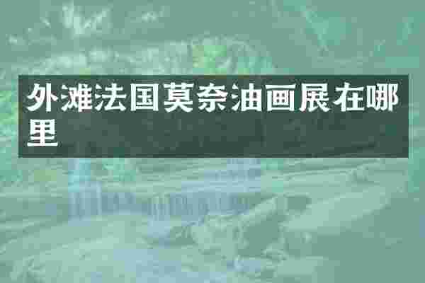 外滩法国莫奈油画展在哪里