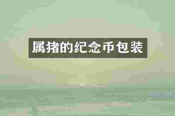 属猪的纪念币包装