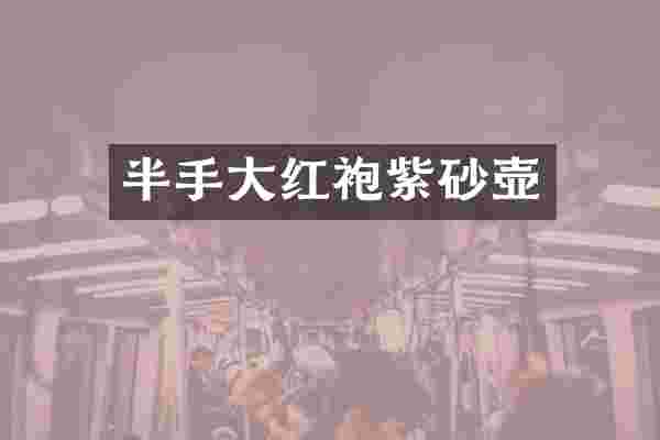 半手大红袍紫砂壶