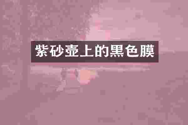 紫砂壶上的黑色膜