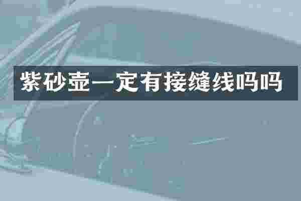 紫砂壶一定有接缝线吗吗
