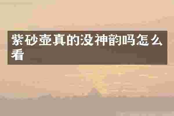 紫砂壶真的没吗怎么看