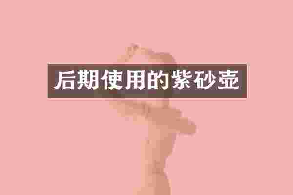 后期使用的紫砂壶