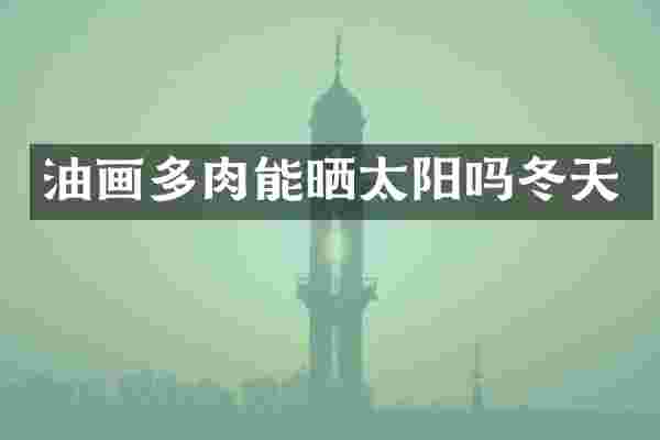 油画多肉能晒太阳吗冬天