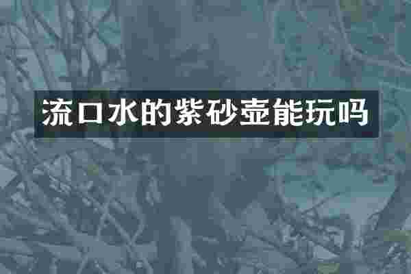流口水的紫砂壶能玩吗