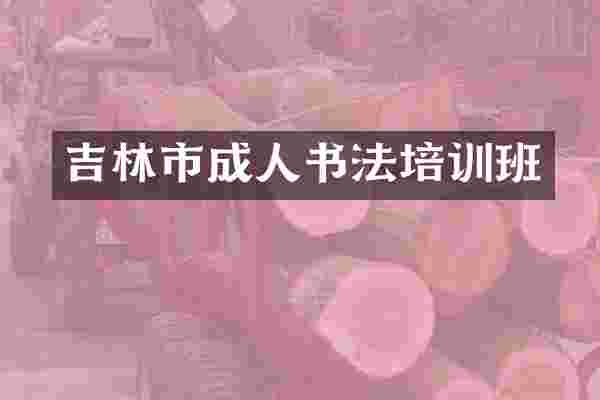 吉林市成人书法培训班