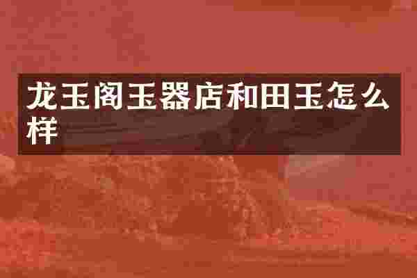 龙玉阁玉器店和田玉怎么样