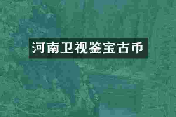 河南卫视鉴宝古币