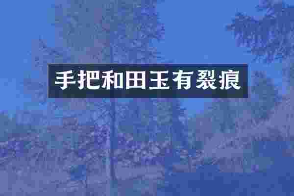 手把和田玉有裂痕
