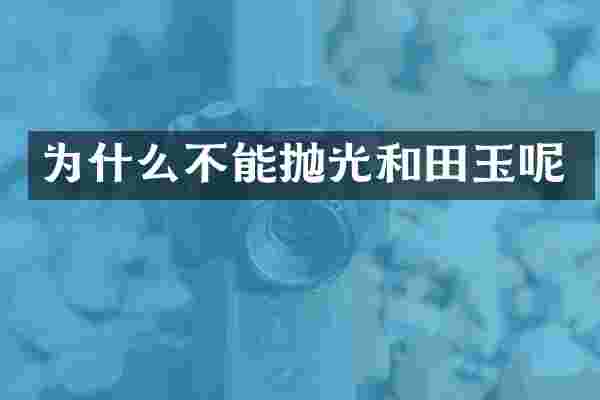 为什么不能抛光和田玉呢