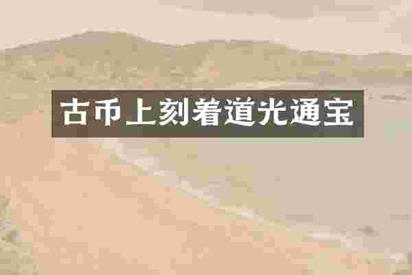 古币上刻着道光通宝