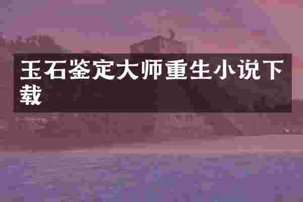 玉石鉴定大师重生小说下载