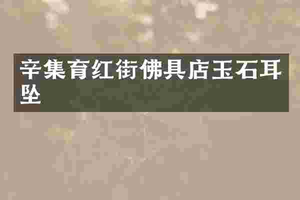 辛集育红街佛具店玉石耳坠