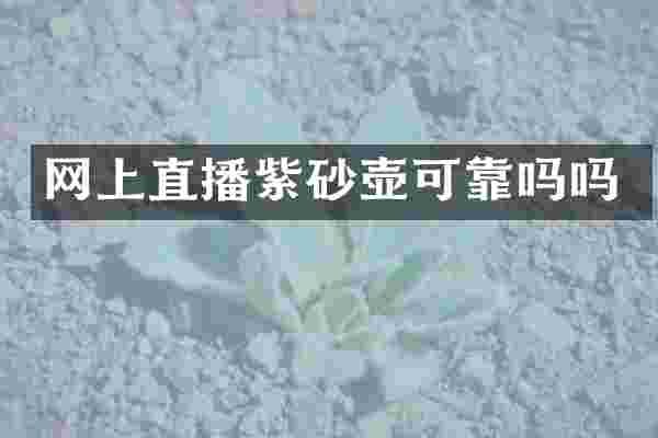 网上直播紫砂壶可靠吗吗