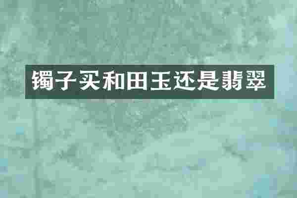 镯子买和田玉还是翡翠