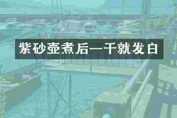 紫砂壶煮后一干就发白