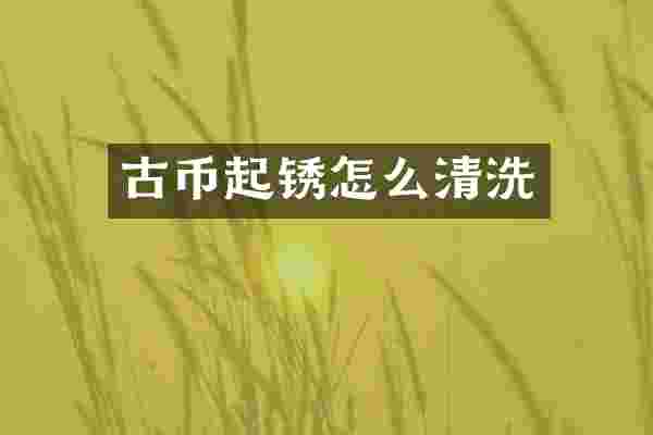 古币起锈怎么清洗