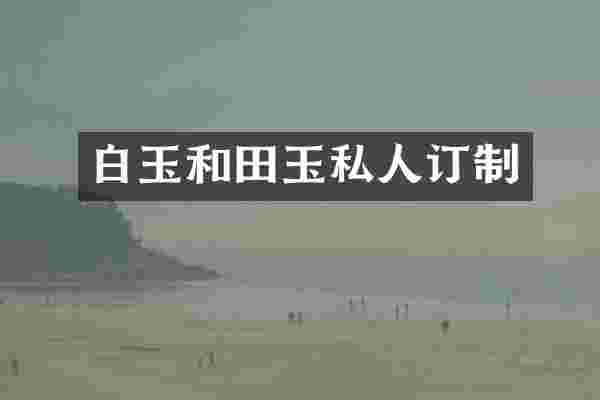 白玉和田玉私人订制