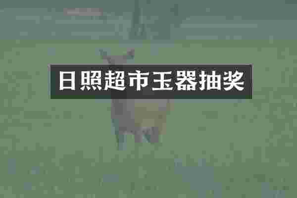 日照超市玉器抽奖
