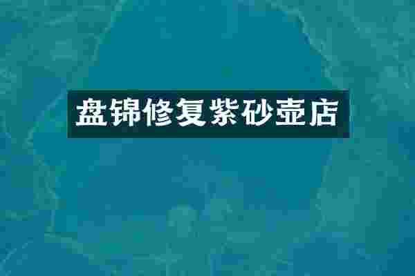 盘锦修复紫砂壶店