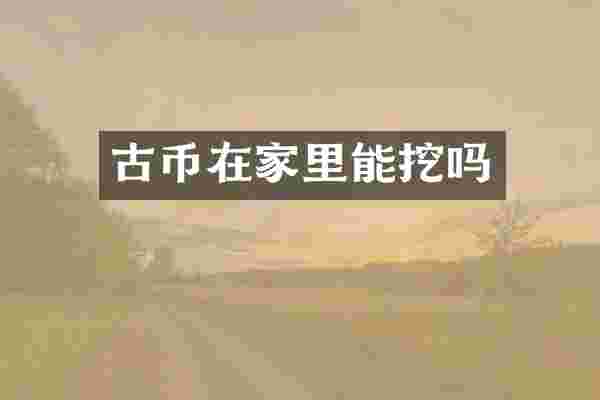 古币在家里能挖吗
