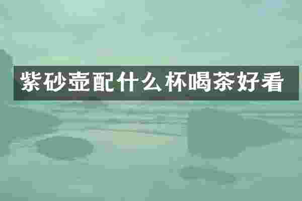 紫砂壶杯喝茶好看