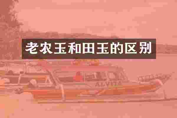 老农玉和田玉的区别