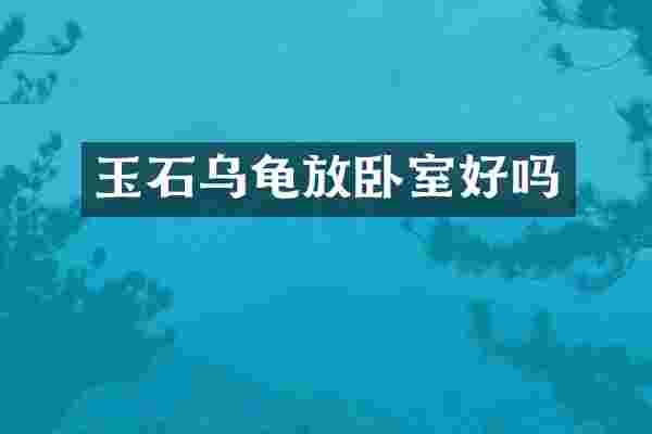 玉石乌龟放卧室好吗