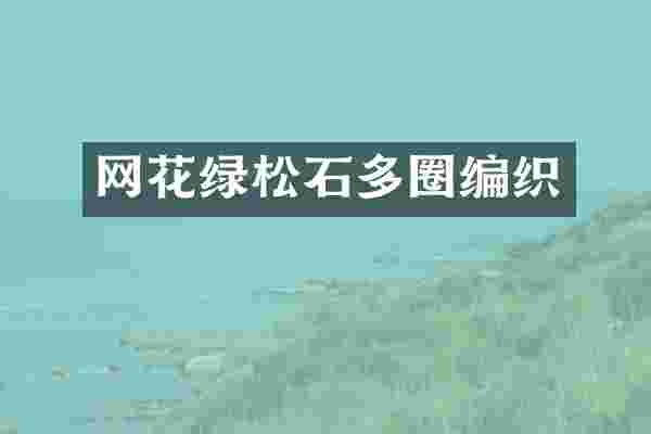 网花绿松石多圈编织