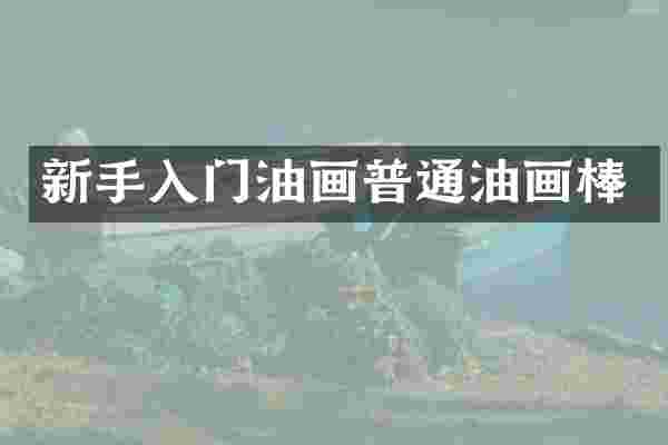 新手入门油画普通油画棒