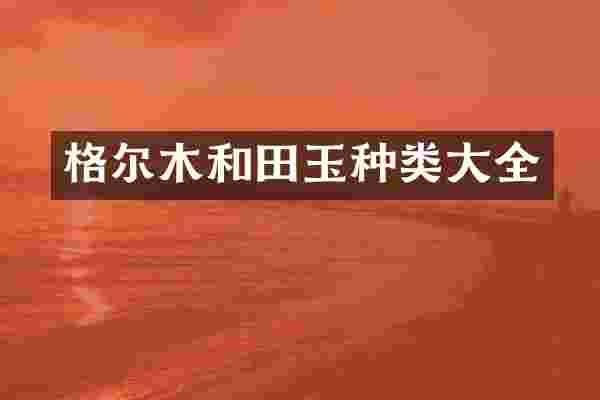 格尔木和田玉种类大全