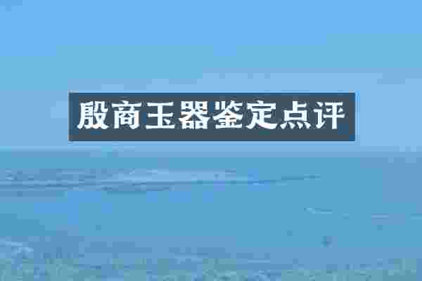 殷商玉器鉴定点评