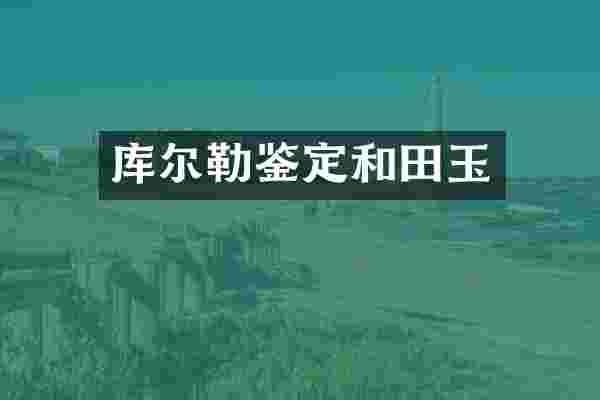 库尔勒鉴定和田玉