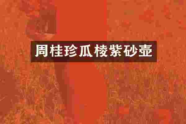 周桂珍瓜棱紫砂壶