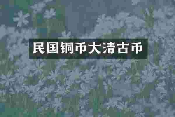 民国铜币大清古币