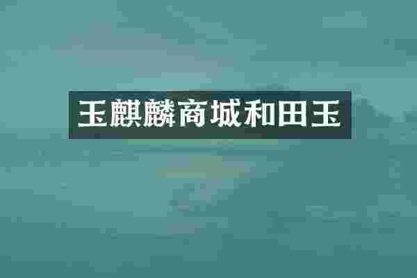 玉麒麟商城和田玉
