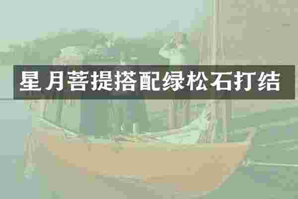 星月菩提搭配绿松石打结