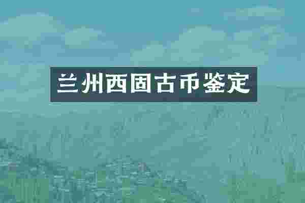 兰州西固古币鉴定