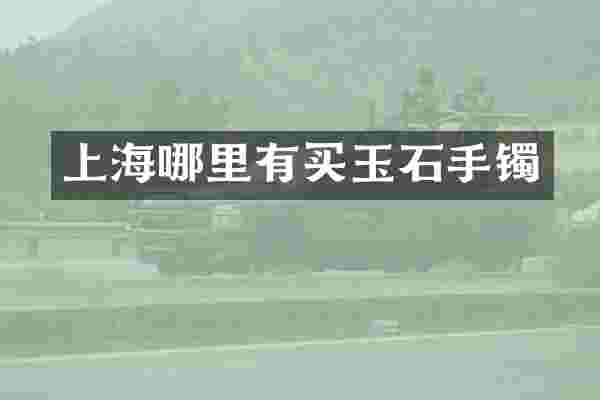 上海哪里有买玉石手镯