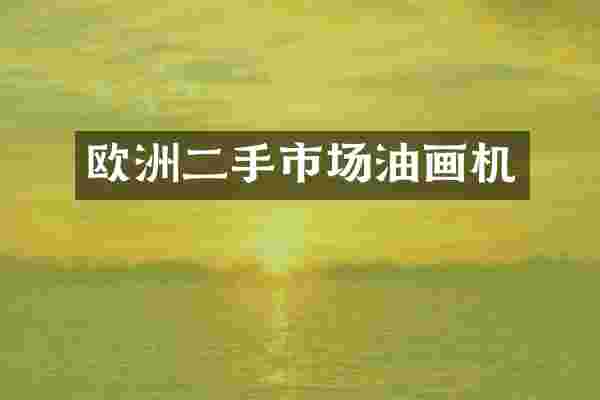 欧洲二手市场油画机