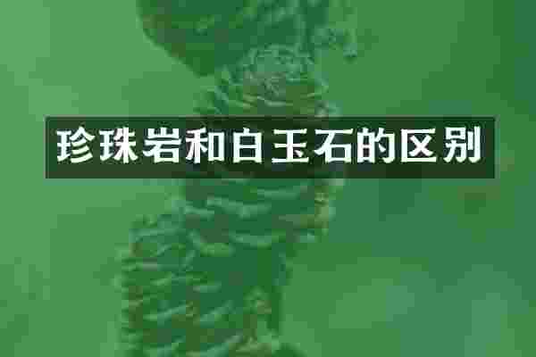 珍珠岩和白玉石的区别